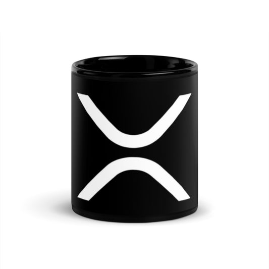 Black XRP Glossy Mug